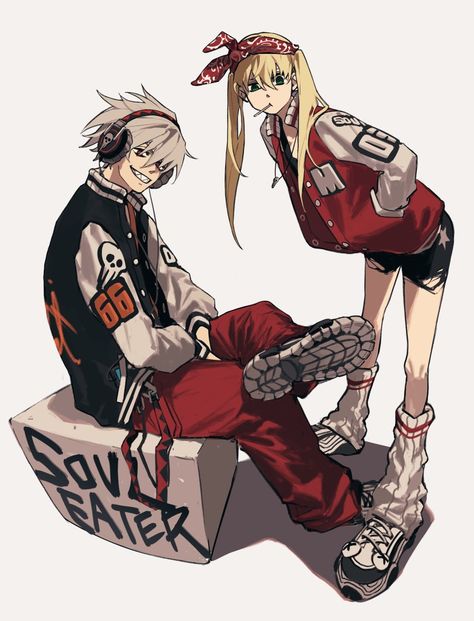 Soul X Maka, Soul And Maka, Soul Eater Manga, Anime Soul, Fire Force, 캐릭터 드로잉, Poses References, Soul Eater, 영감을 주는 캐릭터