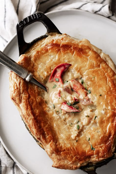 Lobster Pot Pie Recipe, Lobster Pot Pie, Lobster Pot Pies, Seafood Boils, Lobster Dishes, How To Cook Lobster, Lobster Recipes, Pot Pies Recipes, Seafood Dinner