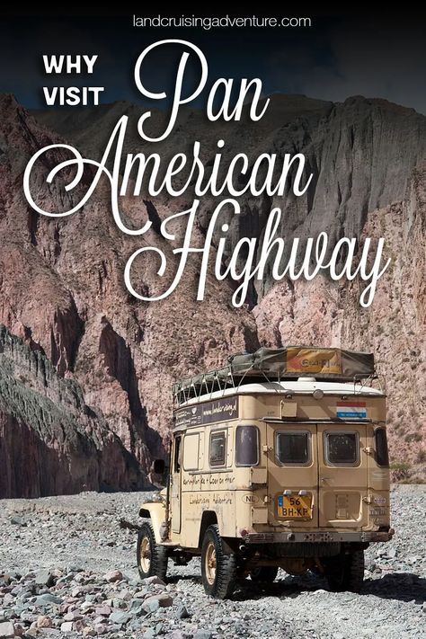 Why Pick the Pan-American Highway for your great adventure? Overlanders tell you why they drove this massive road trip. #panamericanhighway #panam #roadtrips #overlandtravel Pan American Highway Road Trips, Pan American Highway, American Roadtrip, Road Travel, Places Worth Visiting, Full Time Travel, Venice Italy Travel, Pan American, American Road Trip