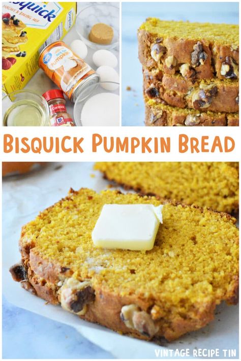 Pumpkin Bread With Bisquick, Recipes With Bisquick Desserts, Apple Bisquick Recipes, Bisquick Pumpkin Muffins, Bisquick Pumpkin Recipes, Pumpkin Bisquick Recipes, Bisquick Dessert Recipes, Bisquick Bread, Recipes Using Bisquick