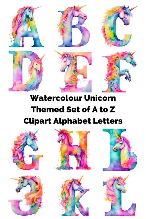 Personality infused Alphabet Letters and Numbers for crafters, teachers, illustrators, designers and creators who want to level up their ABC game. All my designs are high quality Transparent Images that can be used as printable or digital graphic elements. Unicorn Clipart, Unicorn Clip Art, Watercolour Unicorn, Watercolor Lettering Alphabet, Unicorn Alphabet Letter Printable, Alphabet Illustration, Fantasy Alphabet Letters, Fairy Alphabet, Fantasy Fonts Alphabet, Unicorn Graphic, Cute Unicorn Unicorn Alphabet Letter Printable, Watercolor Lettering Alphabet, Fantasy Fonts Alphabet, Fantasy Alphabet, Watercolour Unicorn, Fairy Alphabet, Unicorn Alphabet, Unicorn Clip Art, Unicorn Watercolor