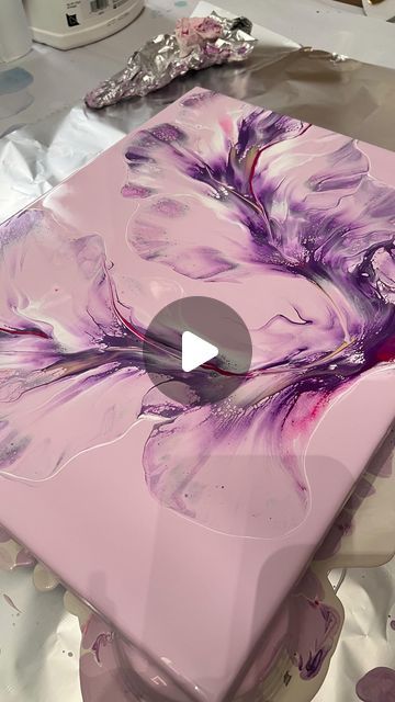 How To Color Resin With Acrylic Paint, Resin Pouring Art, Resin Over Acrylic Painting, Epoxy Canvas Art, Resin Wall Art Diy, Fluid Art Acrylic Paintings, Acrylic Pouring Art Ideas, Diy Resin Painting, Diy Resin Wall Art