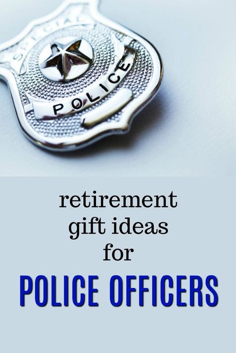 Retirement Gifts for Police Officers | What to get a police officer for their retirement | What to get a retiring cop | Retirement presents for a policeman | retirement presents for a policewoman Gifts For Police Officers, Retirement Speech, Police Retirement Gifts, Police Retirement Party, Retirement Gift Ideas, Gifts For Cops, Police Retirement, Retired Life, Retirement Presents