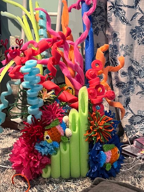 Vbs Ocean Theme, Underwater Party, Under The Sea Crafts, Under The Sea Decorations, Ocean Birthday Party, Shark Themed Birthday Party, Ocean Birthday, Underwater Theme, Vbs Themes