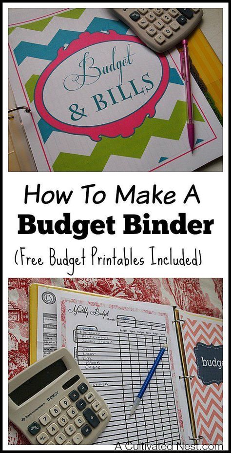 How to make a budget binder - This is a simple manageable system to get your personal finances organized in one place to make budgeting easier. Very easy to customize your own household budget notebook with free budget printables! #FinancePrintables #budget Budget Binder Free, Budget Notebook, Free Budget Printables, Money Frugal, Thrifty Living, Household Budget, Free Budget, Motivation Poster, Living On A Budget