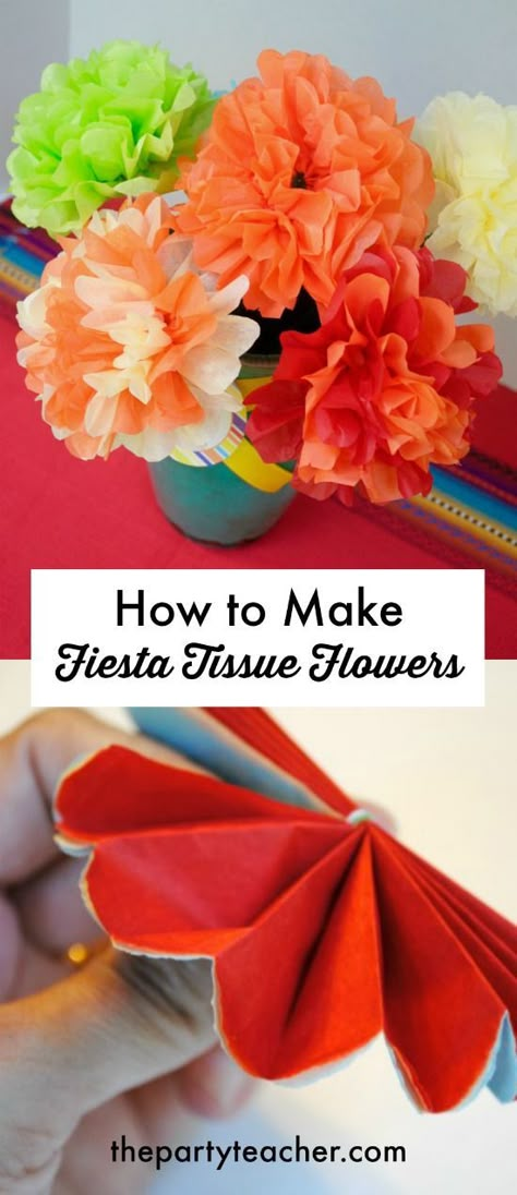 Festa Party Ideas Mexican Fiesta, Latin American Party Decorations, Mexican Themed Wedding Shower Ideas, How To Make Fiesta Flowers, Fiesta Theme Backdrop Ideas, Mexican Theme Birthday Party Decorations, Fiesta Centerpieces Diy, Fiesta Table Centerpieces, Fiesta Theme Party Centerpieces