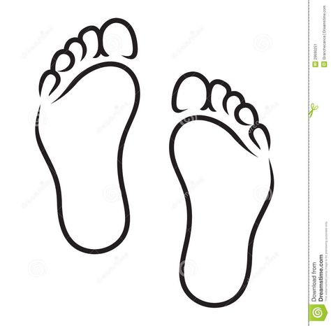 Feet Symbol Stock Image - Image: 29690251 Baby Footprint Tattoo, Preschool Activities Printable, Feet Drawing, Free Stencils Printables, Floral Stencil, Pencil Sketch Images, Belly Painting, Stencils Printables, Printable Pictures