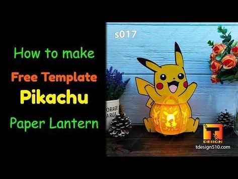 Pikachu Pokemon Paper lantern SVG file 3D table lamp template Paper cut light box Papercut lightbox DIY night light handmade decoration Cricut Silhouette anime Check out our 3d svg files selection for the very best in unique or custom, handmade pieces from our clip art & image files shops. Lantern Pokemon, Light Box Diy, Diy Night Light, Lantern Paper, 3d Table, Lantern Svg, 3d Svg Files, Paper Lanterns Diy, Pokemon Diy