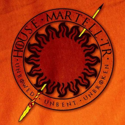 House Martell House Martell Aesthetic, Game Of Thrones Martell, Fantasy Kingdom Names, Martell Aesthetic, Elaena Targaryen, Elia Martell, Fire Oc, Oberyn Martell, Kingdom Names