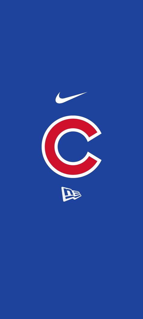 A simple wallpaper with a Chicago Cubs C Logo Wrigley Field Wallpaper, Chicago Cubs Wallpaper Iphone, Mlb Wallpaper Iphone, Diy Cropped Hoodie, Chicago Cubs Wallpaper, Baseball Wallpapers, Cubs Wallpaper, Punisher Logo, Baseball Wallpaper