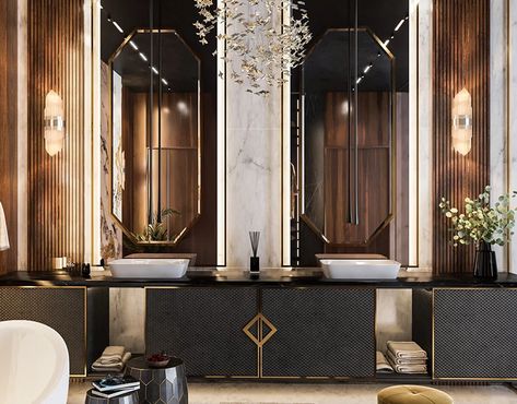 Luxury Master Bathroom :: Behance Bathroom Lighting Trends, Luxury Master Suite, Master Suite Bedroom, Modern Luxury Bathroom, Luxury Master Bathrooms, Bathroom Mirror Lights, Bathroom Design Decor, Luxury Bedroom, Bathroom Design Luxury