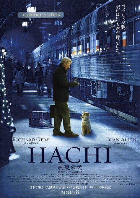 'Hachi: A Dog's Tale' (2009) Hachiko Movie, Hachiko Dog, Hachiko A Dog's Story, Hachi A Dogs Tale, Brazil Movie, Joan Allen, A Dog's Tale, The Shawshank Redemption, Dog Best Friend