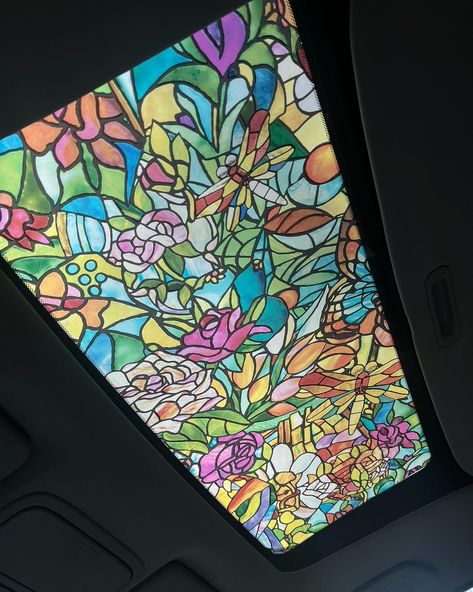 Stained Glass Car Sunroof, Sunroof Stickers, Mosaic Window, Stickers For Cars, Car Personalization, Vroom Vroom, Dream Car, Car Stickers, Dream Cars