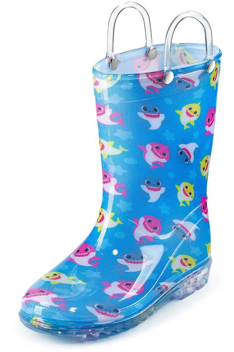 PRICES MAY VARY. These PVC (Polyvinyl) Rain Boots are 100% Waterproof lightweight, Flexible and Comfortable Pull-On Handles Attached - Easy to put on and off Officially licensed Nickelodeon product Children's License Favorite Characters Boy's Pinkfong Baby Shark Waterproof Rubber Rain Boots Kids Shows, Baby Shark, Nickelodeon, Rubber Rain Boots, Put On, On Shoes, Rain Boots, Shoes Jewelry, Favorite Character