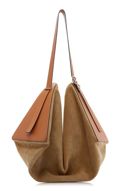 Loewe Berlingo Nubuck Suede Bag Loewe Fashion, Banana Bag, Suede Bag, Small Leather Bag, Loewe Bag, Boho Bags, 가을 패션, Fabric Bags, Vintage Bags