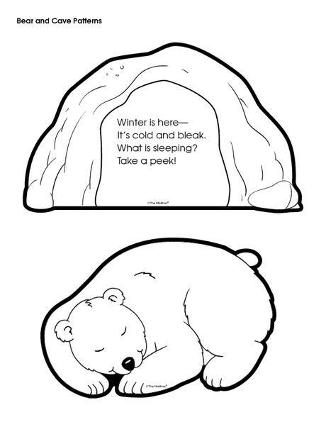 Sleeping Bear Printable, Hibernation Activities For Kindergarten, Hibernation Day Preschool, Bear In A Cave Craft For Preschool, Bear Hibernation Craft Preschool, Free Hibernation Printables, Bear Snores On Craft, Hibernating Bear Craft Preschool, Hibernating Animals Preschool Crafts