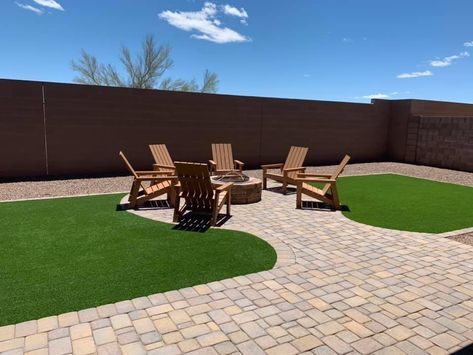 Desert Backyard Ideas Arizona, Arizona Landscaping Ideas Backyard, Rectangle Backyard Landscaping, Desert Backyard Ideas, Desert Oasis Backyard, Arizona Backyard Ideas, Backyard Arizona, Phoenix Backyard, Arizona Backyard Landscaping