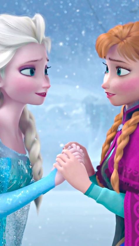 Elsa and Anna Disney Princess Films, Frozen Pictures, Disney Frozen Elsa Art, Wallpaper Iphone Disney Princess, Disney Princess Elsa, Idina Menzel, Frozen Movie, Images Disney, Wallpaper Disney