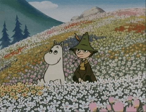 It’s as important to know how to be alone as it is to know how to get along. | 50 Lessons That Moomins Can Teach You About Life Moomin Icons, Moomin Valley, Tove Jansson, Field Of Flowers, Andy Warhol, Childhood Memories, Art Inspo, Les Oeuvres, Fairy Tales