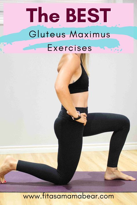 Unlock your strongest glutes with these top-notch exercises. Get ready to sculpt and strengthen your gluteus maximus for a firmer, more powerful backside. @fitasamamabear Exercises For Gluteus Maximus, Glut Strengthening Exercises, Gluteus Maximus Workout At Home, Glute Floor Exercises, Beginner Glute Workout At Home, Glute Maximus Exercises, Glute Maximus Workout, Glute Strengthening Exercises, Gluteus Maximus Exercises