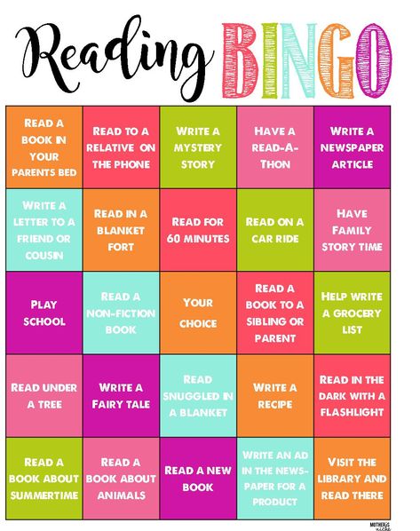 Reading BINGO for summer- Summer Reading Program- Fun and Positive way to keep the kids learning all summer Book Games For Kids, Reading Programs For Kids, Summer Reading Activities, Reading Games For Kids, Reading Bingo, Fun Reading Activities, Book Games, Read A Thon, Reading Incentives