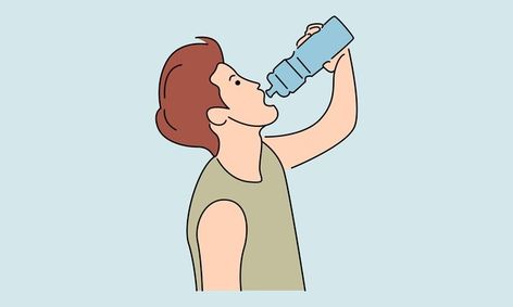 Young man is drinking water from a bottl... | Premium Vector #Freepik #vector #water #man #sports #fitness Drinking Water Drawing, Anime Bodies, Drawing Anime Bodies, Water Pictures, Water Drawing, Frame Gallery, Photo Frame Gallery, Kawaii Wallpaper, Drinking Water