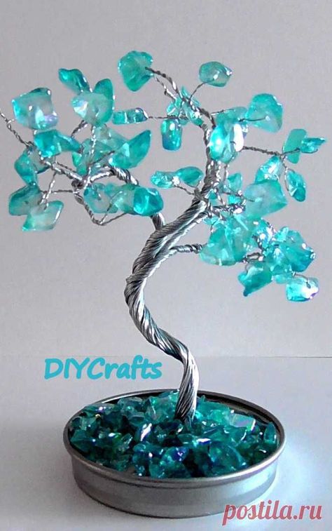 Beaded Ornaments Diy, Copper Wire Crafts, Copper Wire Art, Wire Art Sculpture, Seed Bead Crafts, Wire Tree Sculpture, Wire Trees, Wire Tree, Crystal Tree