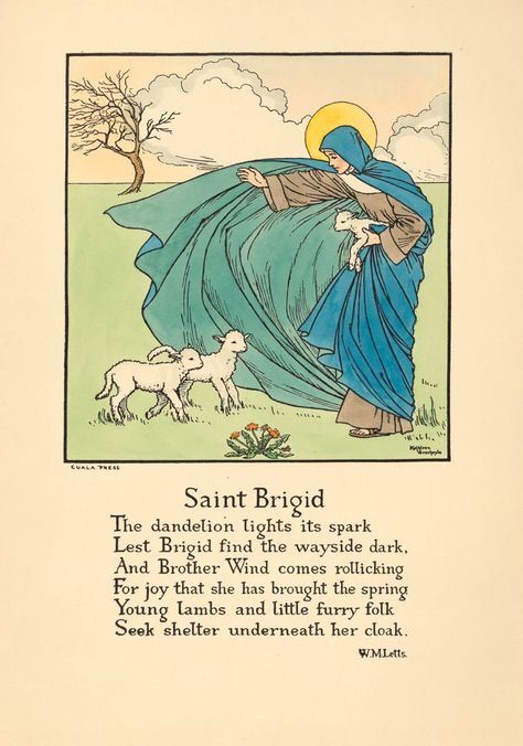 St Brigid Of Ireland, Saint Brigid, St Bridget, 1st February, Fake Family, Female Poets, St Brigid, Witch Stuff, Celtic Mythology