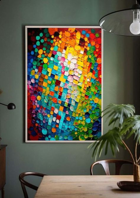 Knife Wall, Large Abstract Paintings, Modern Texture, Abstract Art Gallery, Diy Abstract Canvas Art, Colorful Oil Painting, Oil Painting Canvas, Art Frames, Diy Watercolor Painting