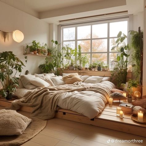 Clever Closet, Lots Of Plants, Dekorasi Kamar Tidur, Dream House Rooms, Cozy Room Decor, Apartment Decor Inspiration, Room Makeover Bedroom, Apartment Inspiration, Cozy Room