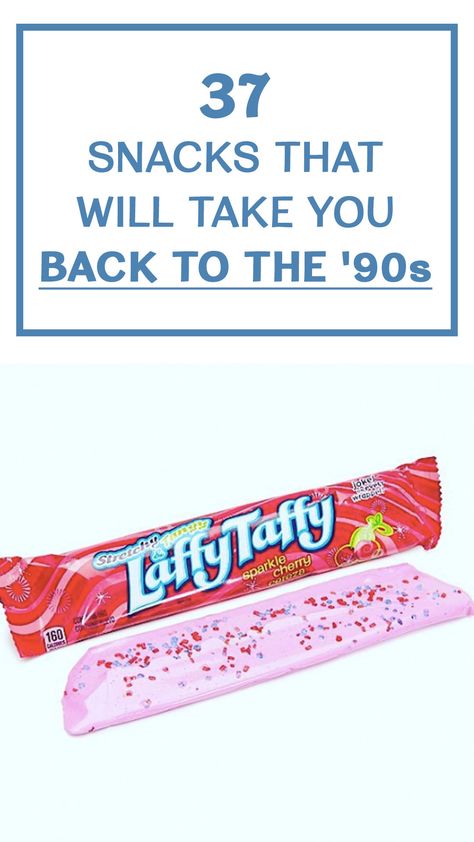 Despite our parents' best attempts to make us eat vegetables, most kids in the '90s would've preferred to feast on junk food. And let's face it, '90s snacks were especially delectable. For your daily serving of nostalgia, take a look back at our favorite foods and snacks from childhood. Surprisingly, some of these '90s foods have actually withstood the test of time, while others now live in '90s snack heaven. 90s Food Packaging, 90s Nostalgia Food, 90’s Food, 2000s Snacks, 90s Party Food Ideas, Board Game Night Snacks, 80s Snacks, 2000s Food, 90s Snacks