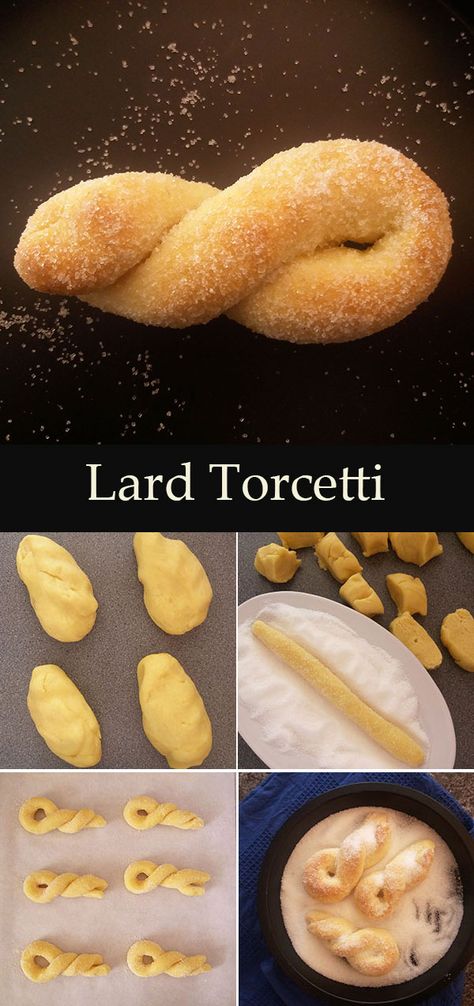 Lard Cookies Recipe, Lard Bread Recipe, Twist Cookies, Lard Recipe, How To Make Wedding Cake, Italian Dessert, Mediterranean Food, Thanksgiving Food, Italian Cookies