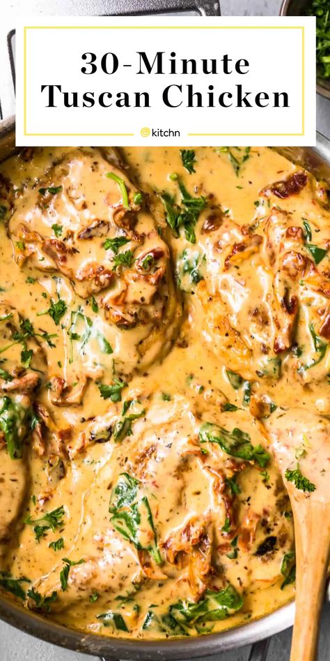 Tuscan Chicken In Parmesan Cream Sauce, Tuscan Chicken Recipes Easy, Italian Main Course, Baked Tuscan Chicken, Creamy Tuscan Chicken Recipe, Tuscan Chicken Recipe, Chicken Main Course, Creamy Parmesan Sauce, Garlic Cream Sauce