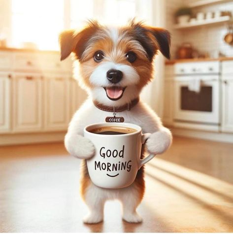 Good Morning Puppy, Good Morning Dog, Happy Friday Pictures, Funny Good Morning Messages, Good Morning Animals, Latest Good Morning Images, Images Emoji, Good Morning Happy Friday, Morning Memes