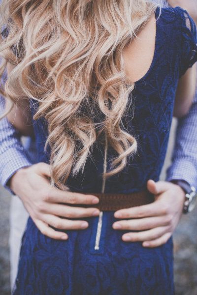 Hands On Waist, Hopeful Romantic, Couple Shoot, Hopeless Romantic, Photography Session, Trendy Hairstyles, Style Me Pretty, Couple Photography, Engagement Wedding