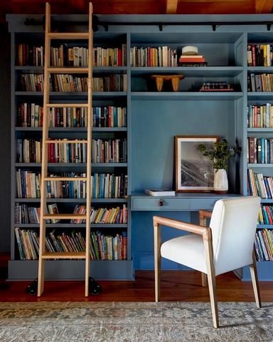 2021 Interior Design Trends, Library Wall, Home Library Design, Pinterest Home, Marin County, Home Libraries, Home Library, Book Shelf, San Francisco Bay