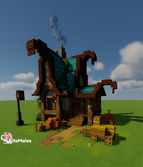 Minecraft Halloween House. . . . #minecraft #halloween #houses Mc Halloween Builds, Halloween House Minecraft, Minecraft Halloween Build, Minecraft Halloween House, Minecraft Haunted House, Minecraft Halloween Builds, Cat Kingdom, Minecraft Halloween, Mushroom Village