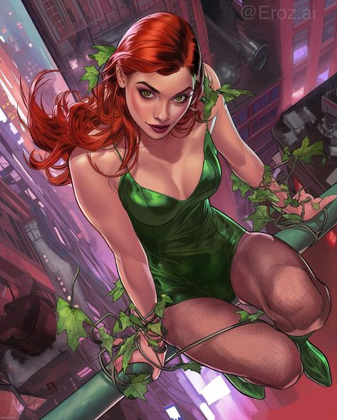 Poison Ivy - Comic Cover Concepts 🌿 Which one do you like best? 1-10 Who would you like to see play Poison Ivy in live action? 👀 Please “Like, Share, Comment and Follow” if you enjoy my content and want to see more, really helps the page grow and let’s me know which content you enjoy most❤️ #batman #poisonivy #gotham #ai #aiart #art #midjourney #dccomics #dc #dcuniverse #marvel #marvelcomics #mcu #comics #comicart #anime #digitalart #digital #digitaldrawing #digitalpainting #digitalillustr... The Joker Dc Comics, Cell Shaded Art, Black Poison Ivy, Poison Ivy Gif, Batman And Poison Ivy, Poison Ivy Cartoon, Poison Ivy Harley Quinn, Uma Thurman Poison Ivy, Poison Ivy Comic