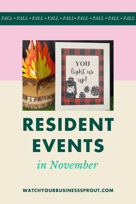 Resident events in November can be so much fun! Get November resident ideas and November resident retention tips here. November Event Ideas, Resident Appreciation Week, Map Signage, Resident Appreciation, Resident Retention, Resident Events, Sprouts Market, Apartment Marketing, Marketing Magazine