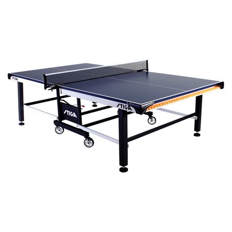 Stiga STS 520 Table Tennis Table Foldable Ping Pong Table, Outdoor Table Tennis Table, Table Tennis Table, Tennis Table, Hammacher Schlemmer, Ball Storage, Air Hockey, Foldable Table, Pong Table