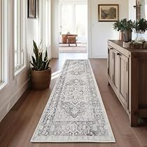 Laundry Room Entryway, Entryway Farmhouse, Kitchen Rugs Washable, Farmhouse Entryway, Floral Runner, Rose Rug, Rug Brown, Bathroom Laundry, Slip And Fall