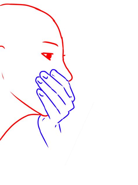 Person Covering Face With Hands Drawing, Hand Covering Mouth Drawing Reference, Hands Covering Mouth Reference, Covering Mouth Reference, Hand Over Mouth Reference, Hand Covering Mouth, Covering Mouth With Hand, Hand Over Mouth, Mouth Reference