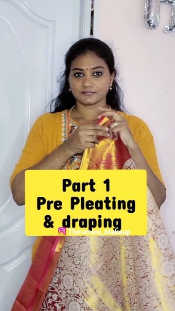 How To Pre Pleat Saree, Saree Pre Pleating, Pre Pleated Saree, Saree Tips, Pleated Saree, Saree Draping, Ready To Wear Saree, September 19, Chennai