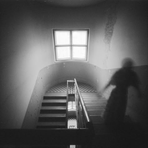 pinhole photo by Kat MacHulk, "Only ghosts remain" Slow Shutter Speed Ghost Photography, Pinhole Photography Ideas, Ghosting Photography, Most Scary Ghost Photos, Ghostly Photography, Ghost Person, Ghost Polaroid, Ghostly Aesthetic, Pinhole Camera Photos