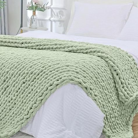 Amazon.com: Bigacogo Chunky Knit Blanket Throw 40"x60", 100% Hand Knitted Chenille Throw Blanket, Soft Thick Yarn Cable Knit Blanket, Cute Rope Knot Crochet Throw Blankets for Couch Bed Sofa (Beige) : Home & Kitchen Bedroom Finds, Cable Knit Blanket, Blankets For Couch, Cable Knit Blankets, Chenille Blanket, Chunky Crochet Blanket, Hand Knit Blanket, Sofa Beige, Thick Blanket