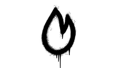 Fire Graffiti, Spray Paint, Vector Art, White Background, Vector Free, Vector Illustration, Spray, Graffiti, Clip Art