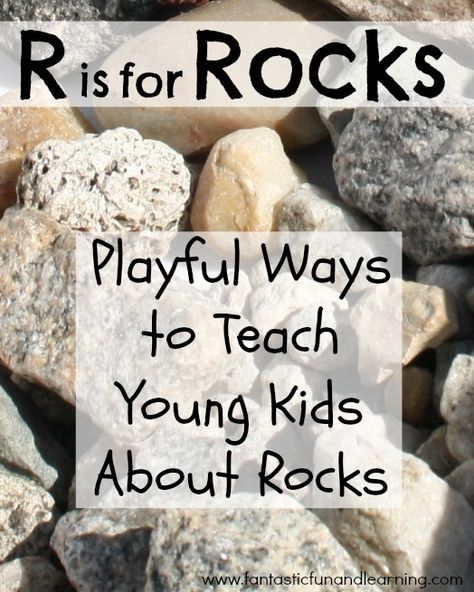 One of the great things about playing outside is discovering all there is to see, from plants to insects - and even rocks! Here are some of your best ideas for fun and playful ways to teach kids all about rocks! Rock Science, Kindergarten Rocks, Teaching Toddlers, Theme Activity, Kindergarten Science, Preschool Science, Preschool At Home, Circle Time, Homeschool Science