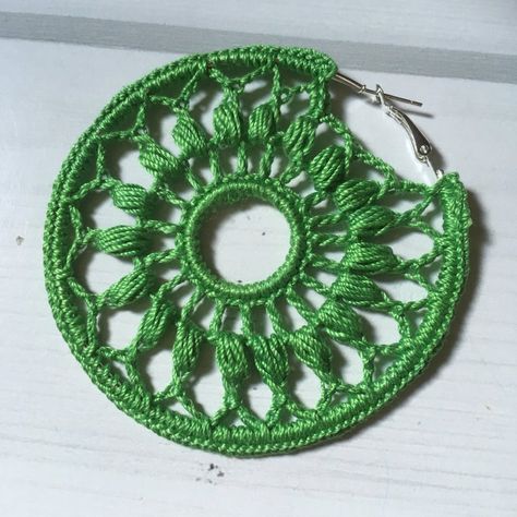 Nov 20, 2021 - 121. ONE Crochet Earrings Pattern, Crochet Earring Pattern, PDF File - PDF pattern with floral motif, pattern for advanced, hoop pattern Buying Crochet Hoop, Crochet Hand Bags, Crochet Bracelet Pattern, Bracelet Crochet, Cotton Bracelet, Crochet Earrings Pattern, Earrings Pattern, Jewelry Crochet, Motif Pattern