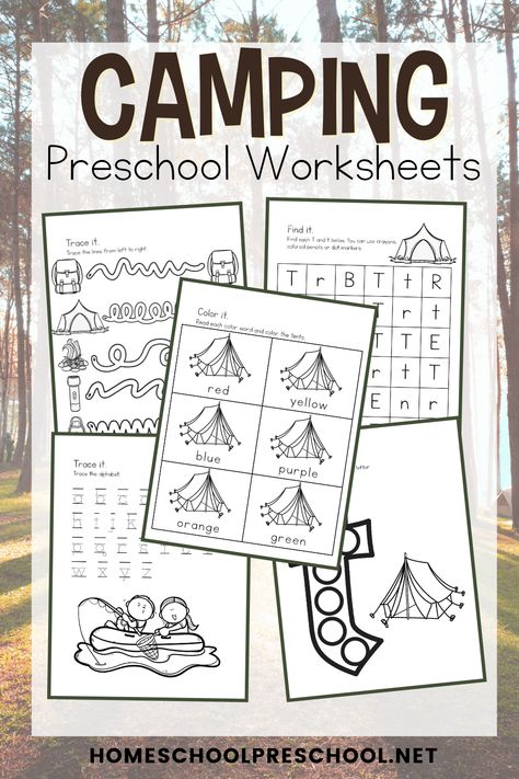 Camping For Preschool, Camping Unit For Preschool, Camping Unit Preschool, Camping Theme Worksheets For Preschool, Camping Math Activities Preschool, Camping Worksheets For Preschool Free, Camping Worksheets For Kids, Camping Worksheets For Preschool, Camping Math Preschool