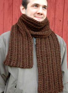 AllFreeKnitting.com - Free Knitting Patterns, Knitting Tips, How-To Knit, Videos, Hints and More! Mens Scarf Knitting Pattern, Mens Knitted Scarf, Bulky Scarf, Knitting For Men, Scarf Knitting Pattern, Men Scarf, Bulky Knit, Knit Scarfs, Mens Scarf